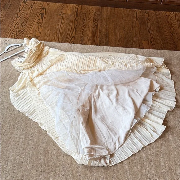 By Anthropologie Forever That Girl One-Shoulder Pleated Dress - Picture 17 of 17